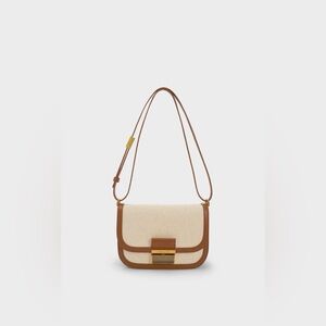 Charles & Keith Charlot Bag - Beige & Brown
Canvas